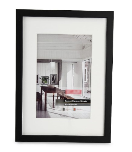 PINIA PASS, ramka do zdjęć drewniana, czarna ramka foto z passepratou (1).JPG