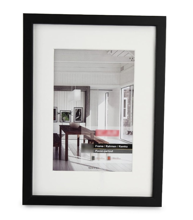 PINIA PASS, ramka do zdjęć drewniana, czarna ramka foto z passepratou (1).JPG