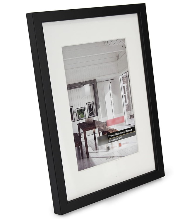 PINIA PASS, ramka do zdjęć drewniana, czarna ramka foto z passepratou (2).JPG