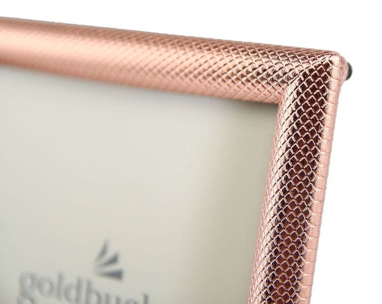 gold buch padua, ramka metalowa dekoracyjna do 10x15, ramka miedziana do zdjęć, ramka lekko różówa foto (4).JPG