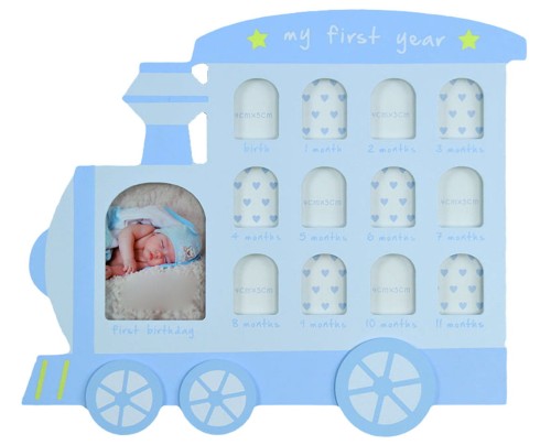 2013q pociąg, ramka galeria na 12 zdjęc, ramka drewniana dla dziecka na prezent, ramka roczek galeria, ramka na prezent na roczek, prezent na chrzest, ramka dla niemowlaka (3).JPG