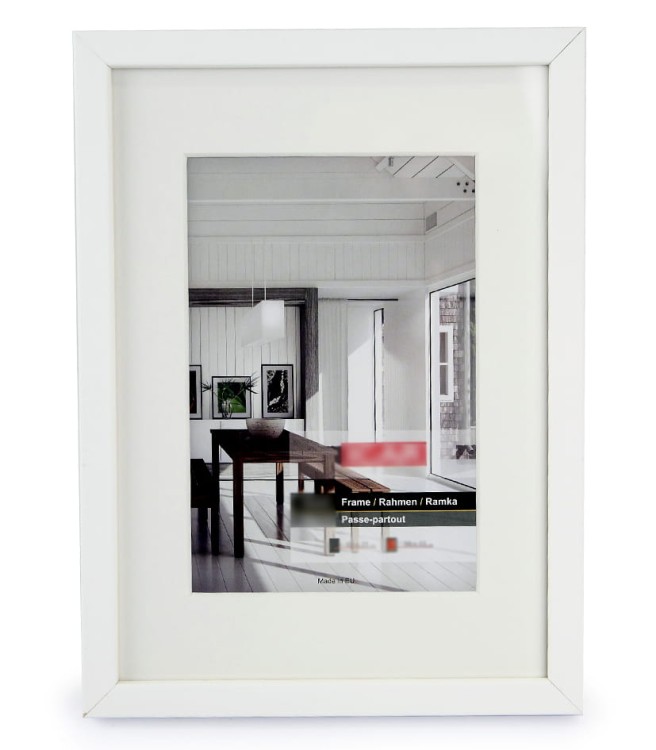 PINIA PASS, biała ramka do zdjęcia, drewniana biała rama (1).JPG